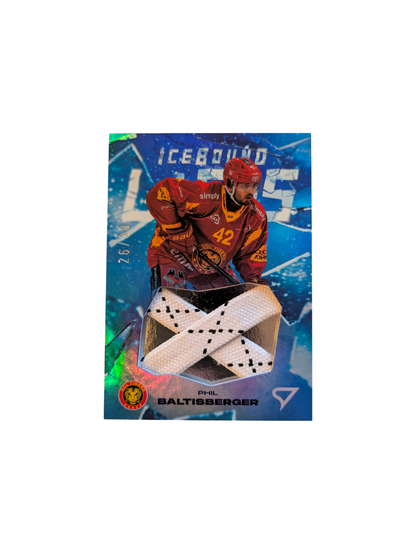 2025 SportZoo National League Series 2 EHC Kloten IceBound Laces Sami Niku /30 card