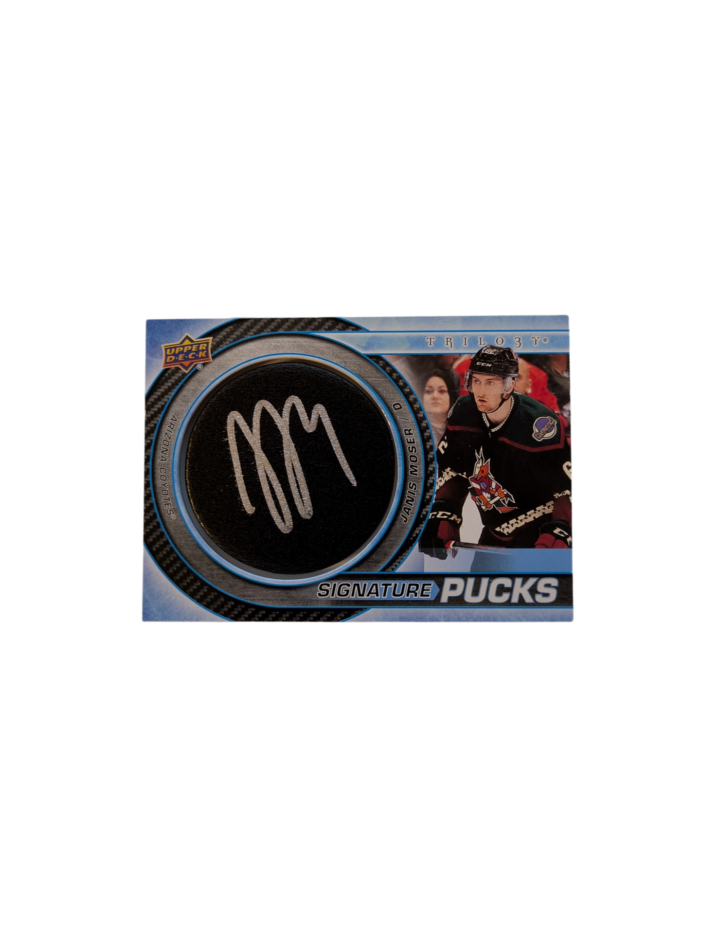 2022 Upper Deck Signature Pucks Phoenix Coyotes Janis Moser Auto Card