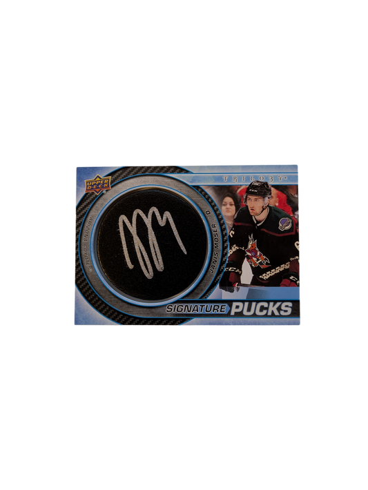 2022 Upper Deck Signature Pucks Phoenix Coyotes Janis Moser Auto Card