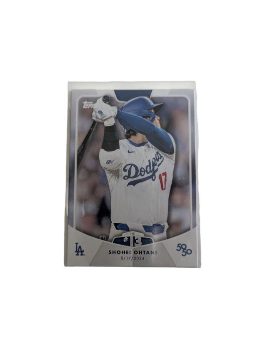 2024 Topps Los Angeles Dodgers Shohei Ohtani 50/50 HR #13 Card