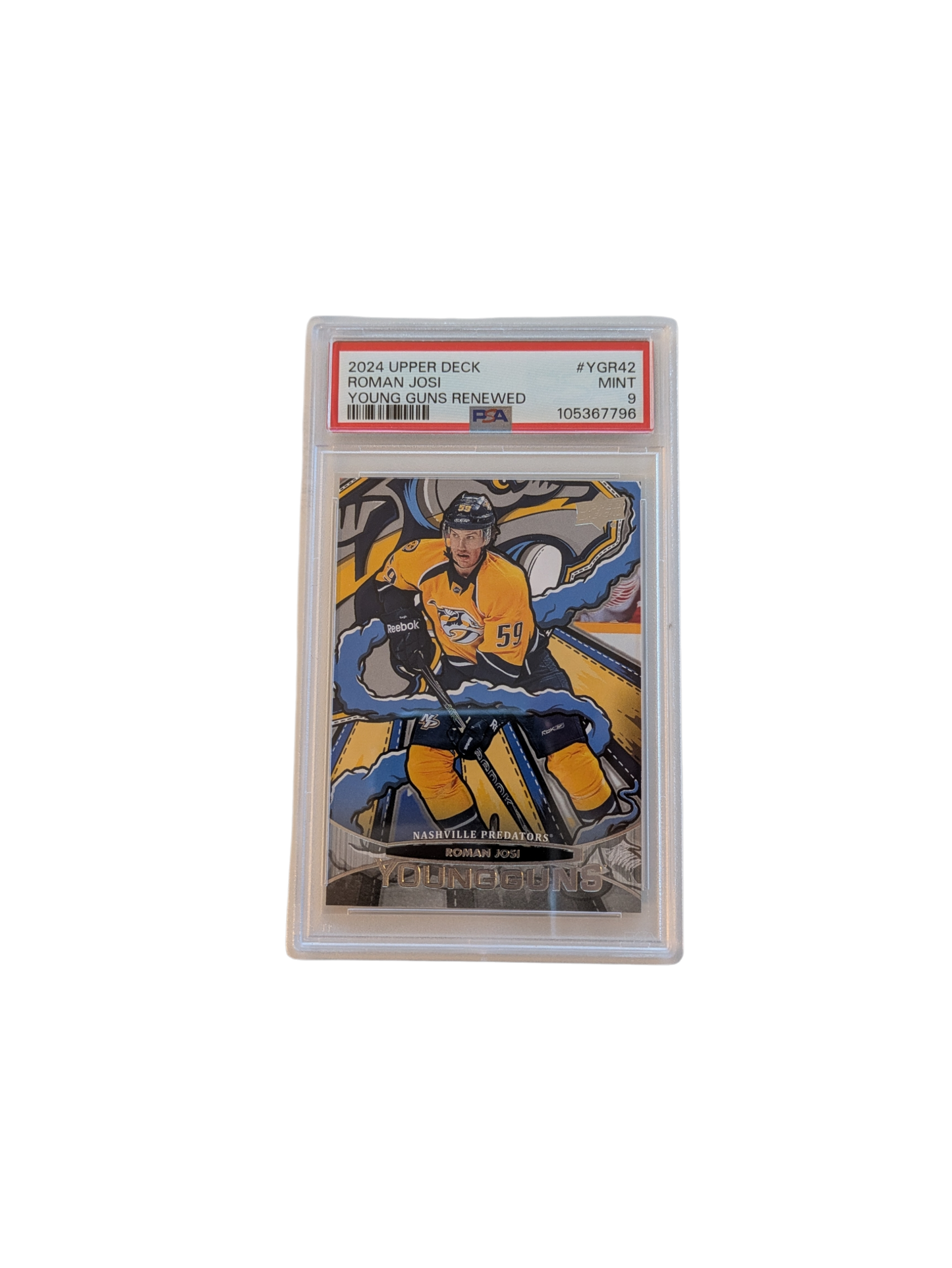 2024 Upper Deck Young Guns Nashville Predators Roman Josi PSA Card