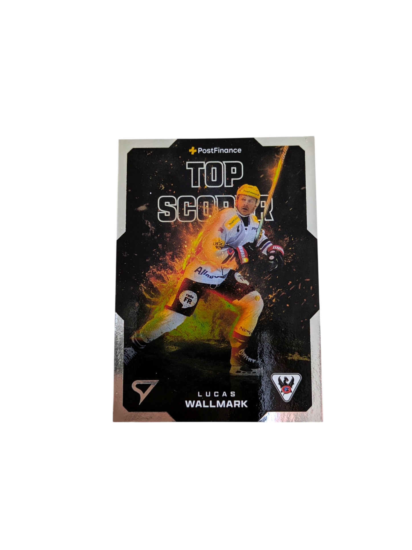 2024-25 SportZoo National League Fribourg-Gottéron Lucas Wallmark Lights Top Scorer card