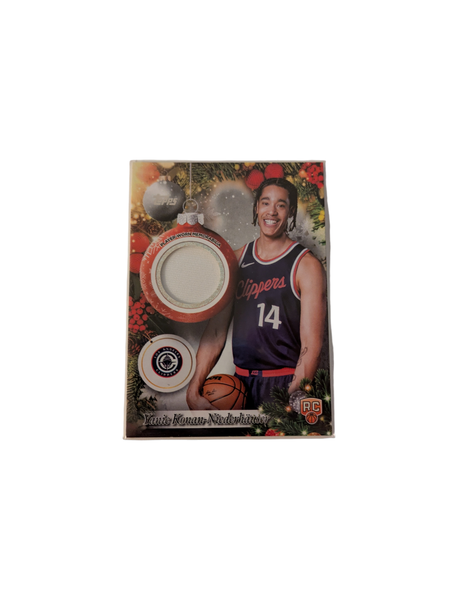 2025 Topps Los Angeles Clippers Yanic Konan Niederhauser Double Rookie Jersey Patch card Bundle