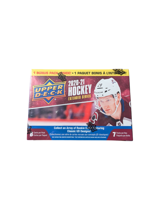 2020/21 Upper Deck NHL Hockey Extended Series Blaster Box