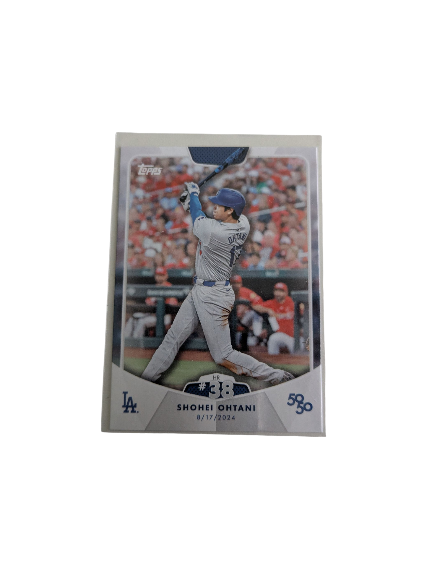 2024 Topps Los Angeles Dodgers Shohei Ohtani 50/50 HR #38 Card