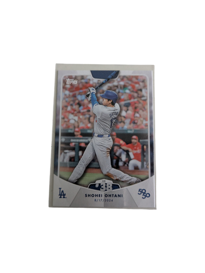 2024 Topps Los Angeles Dodgers Shohei Ohtani 50/50 HR #38 Card