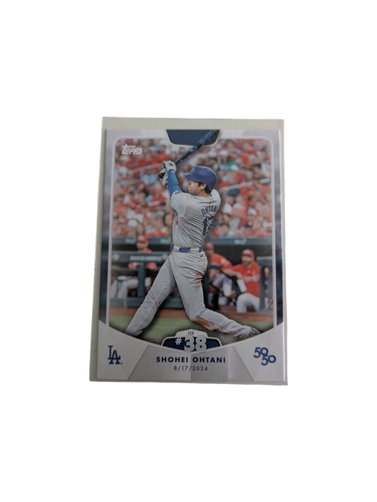 2024 Topps Los Angeles Dodgers Shohei Ohtani 50/50 HR #38 Card