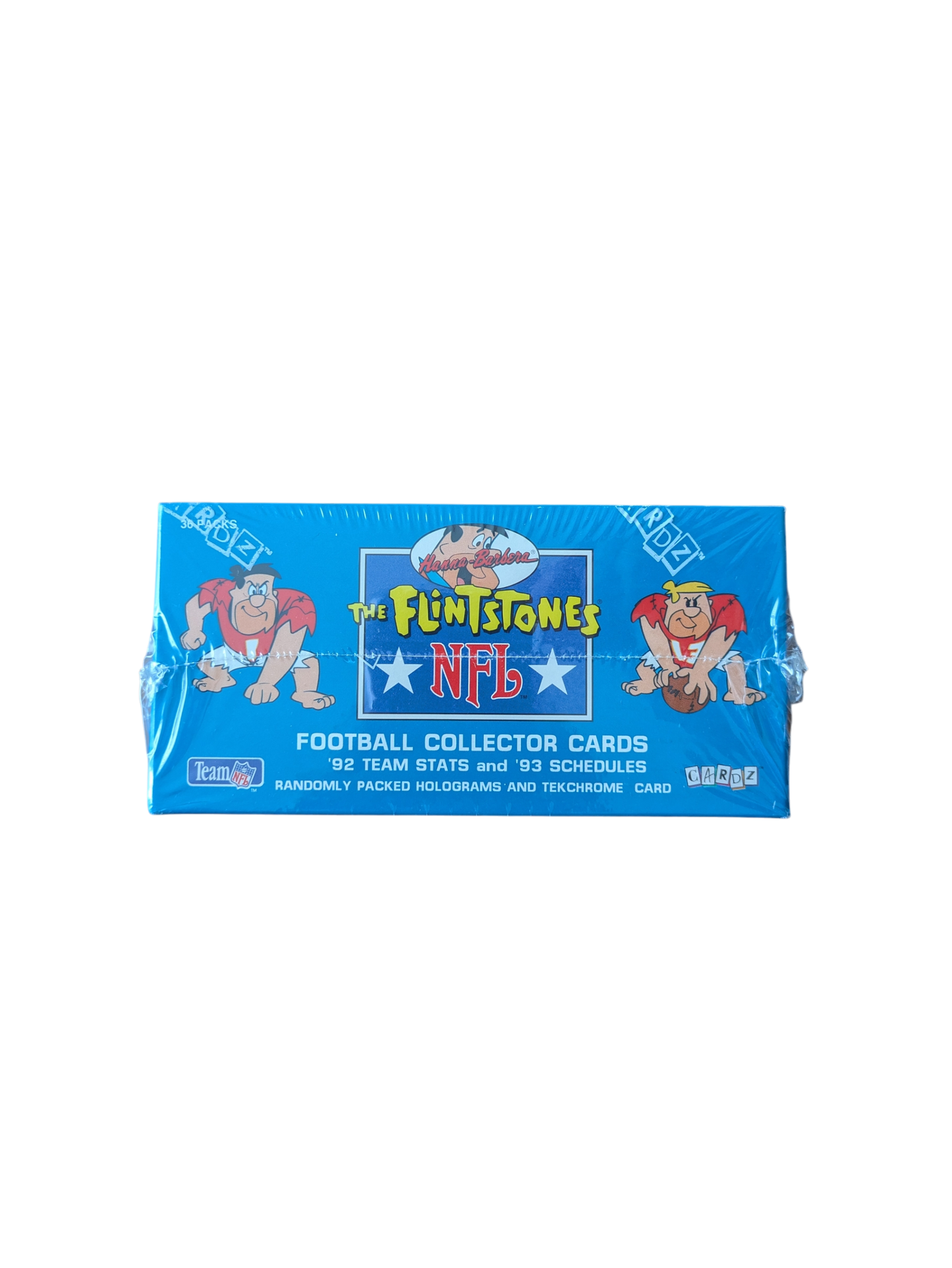 1993 Cardz Hanna-Barbera Flintstones NFL Trading Cards Box