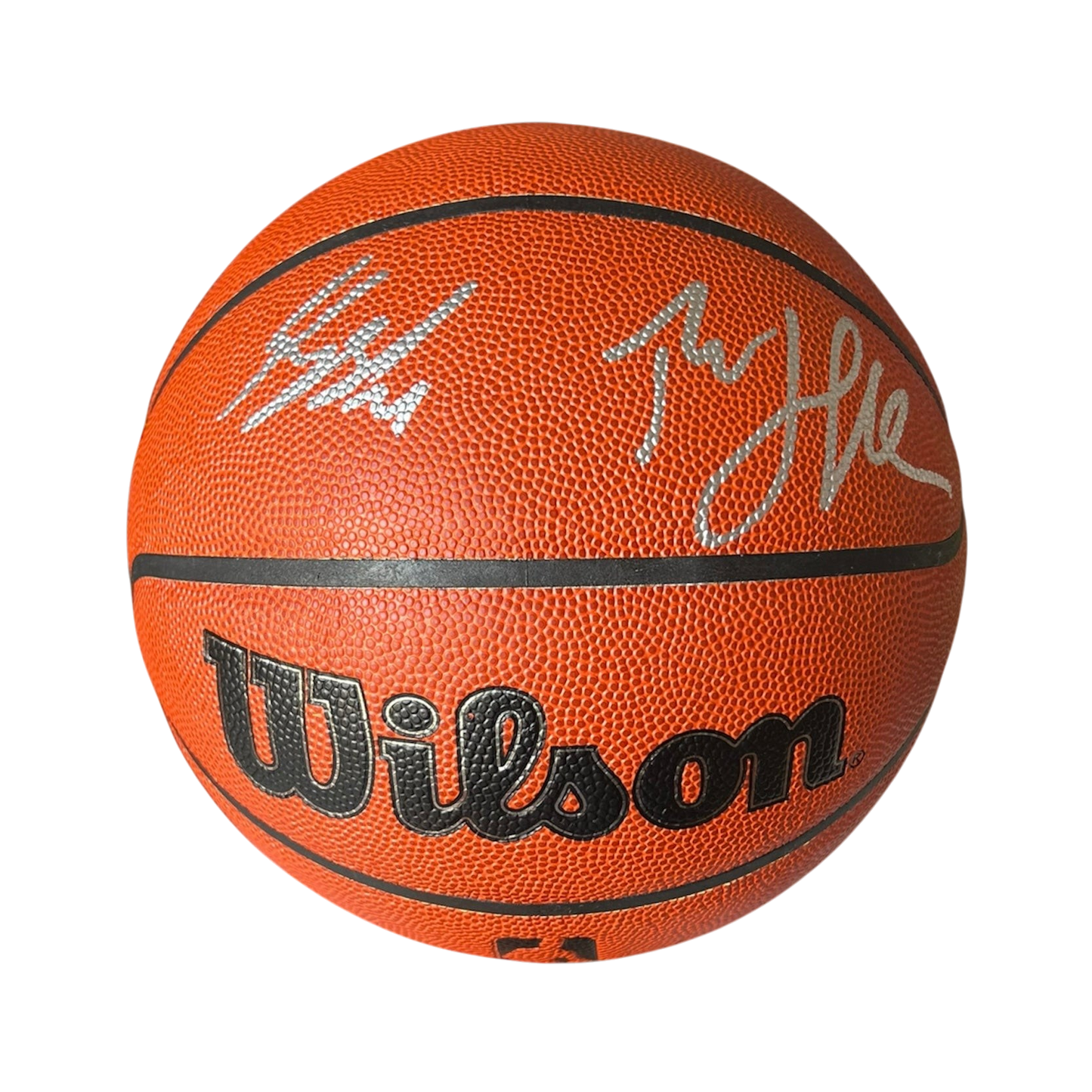 Dual Autograph Kyshawn George Thabo Sefolosha NBA Wilson signed Basketball