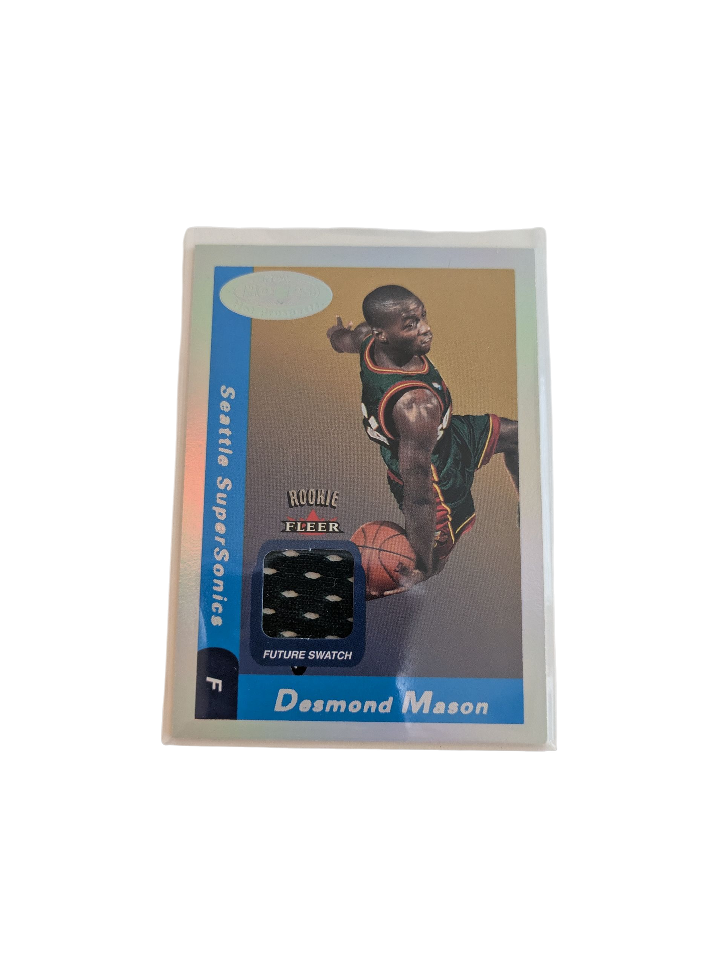 2000 Fleer Rookie Future Swatch Seattle Super Sonics Desmond Mason Patch Card