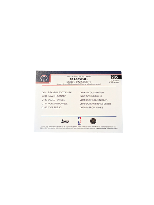 2025 Topps Flagship NBA Washington Wizards George & Sarr #285 card