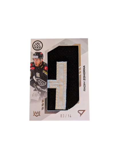 2024 SportZoo National League HC Lugano Radim Zohorna Logo Patch 03/14 card